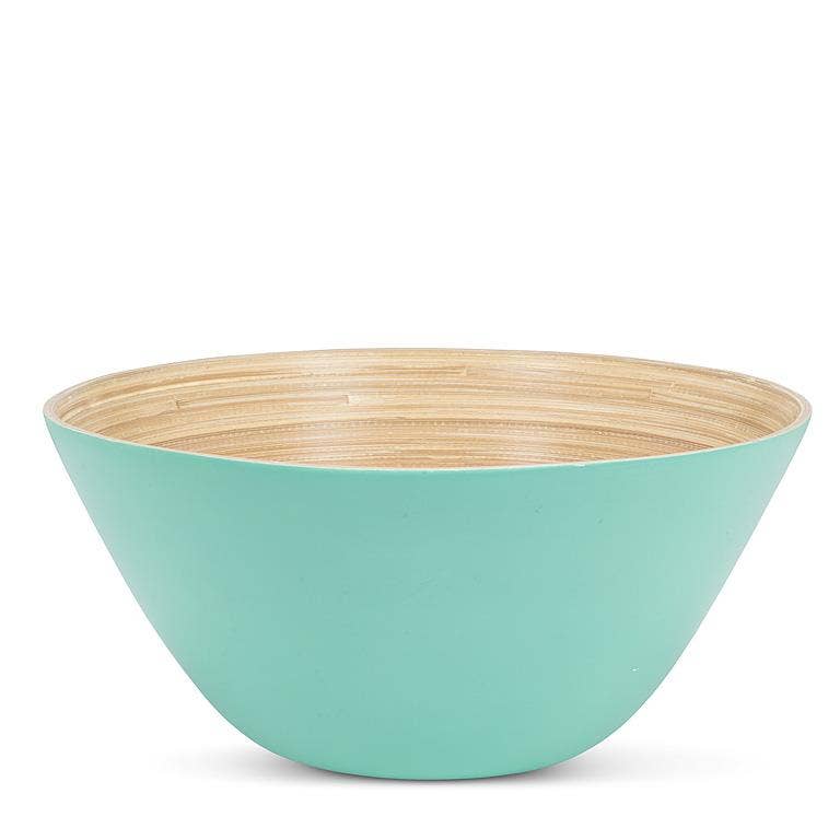 Abbott - Large Deep Bamboo Bowl-12"D: Blue by Abbott