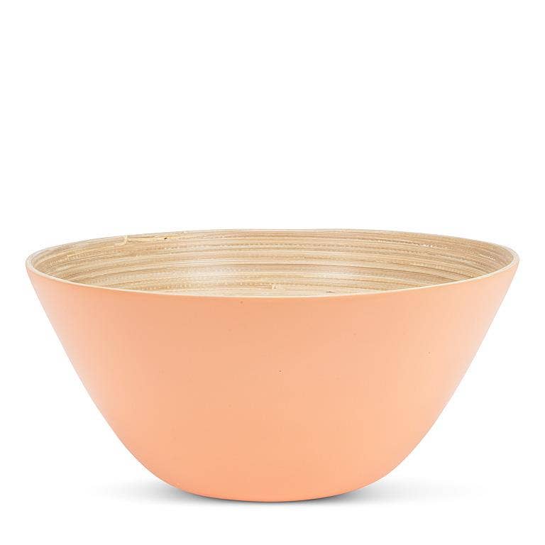 Abbott - Large Deep Bamboo Bowl-12"D: Orange by Abbott