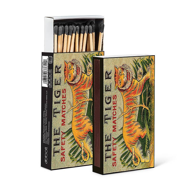 Abbott - Vintage Tiger Matches-45stks-4"L by Abbott