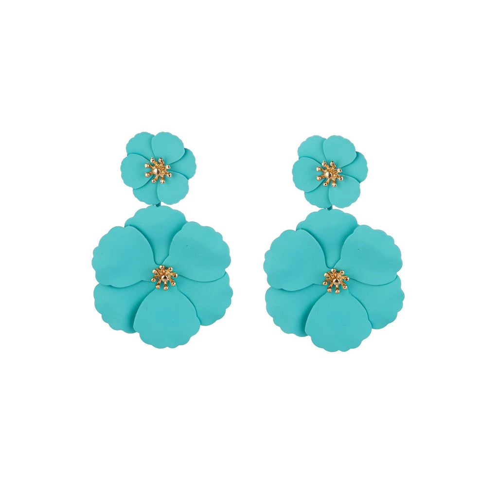 Eye Candy Los Angeles - Turquoise Drop Earrings by Eye Candy Los Angeles