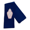 Kitchen Towel - Chinoiserie Pink Ginger Jar by Vibrantly Blue