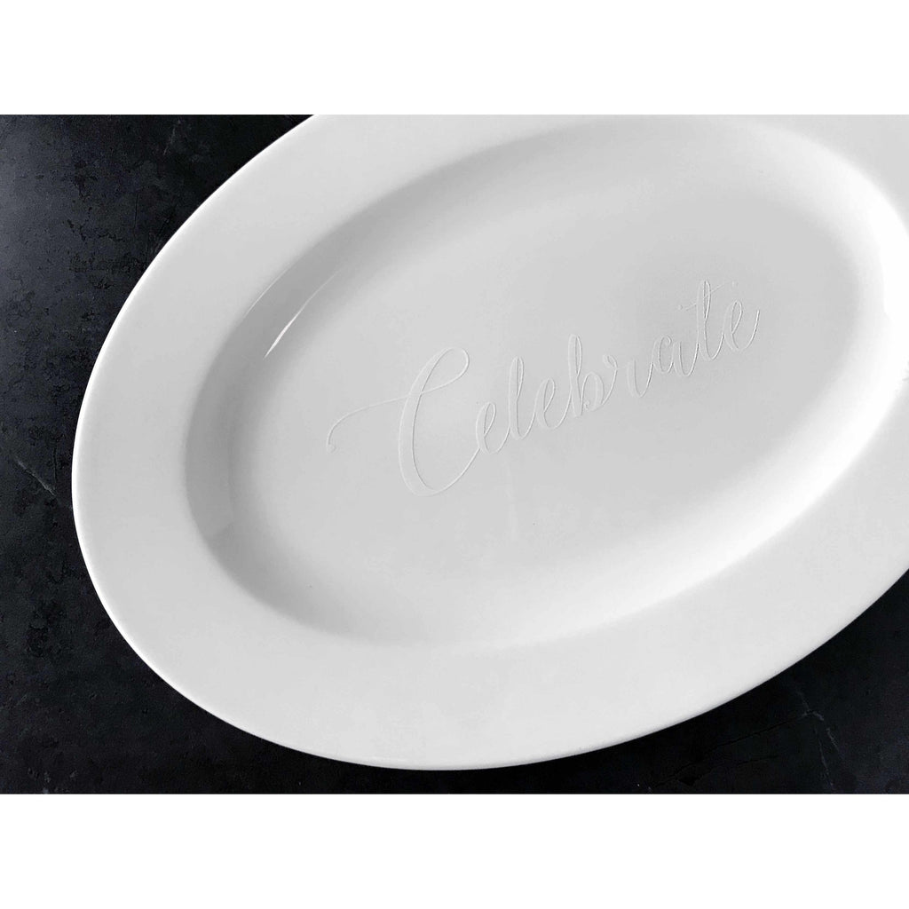 Celebrate Medium Oval Platter by Caskata