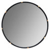 Evan Black and Natural Finish Rattan Wall Mirror by Cooper Classics