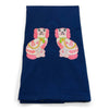 Kitchen Towel - Pair of Pink Staffordshire Dogs by Vibrantly Blue