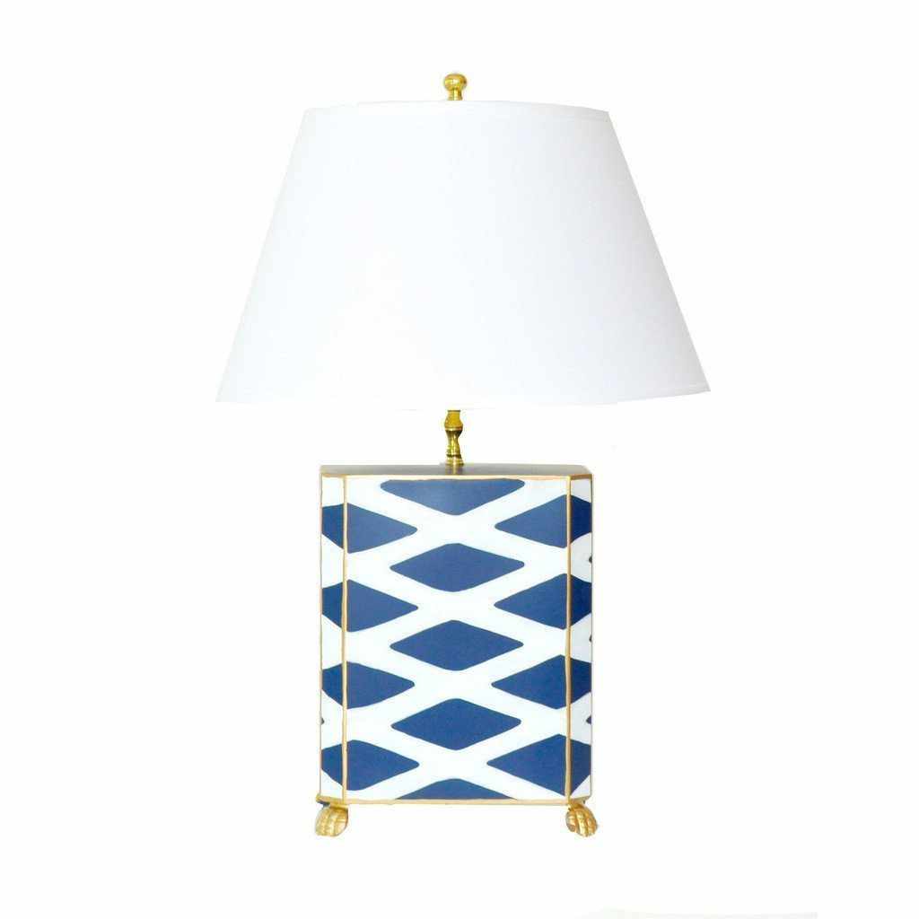 Parthenon Lamp in Navy by Dana Gibson