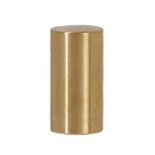 1" Drum-Style Brass Cylinder Finial without Base by B&P Lamp Supply