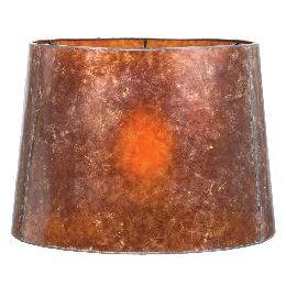 12" Antique Amber Deep Drum Mica Shade by B&P Lamp Supply