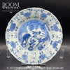 16th/17th C. Wanli Period Chinese Export Kraak Blue & White 'Deer' Plate, 8.25" DIA by Room Tonic