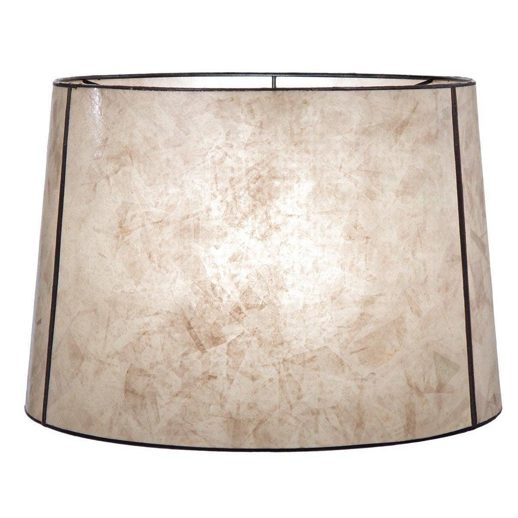 18" Mica Drum Shade with Copper Foil Trim by B&P Lamp Supply