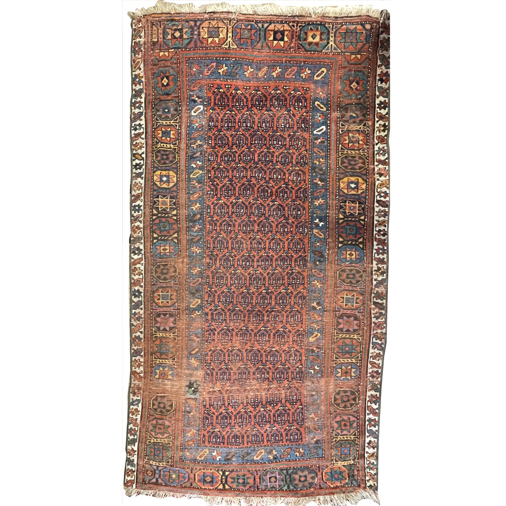 19th C. Malayer Hand-Knotted Rug 4'-0" x 7'-7" by Antique