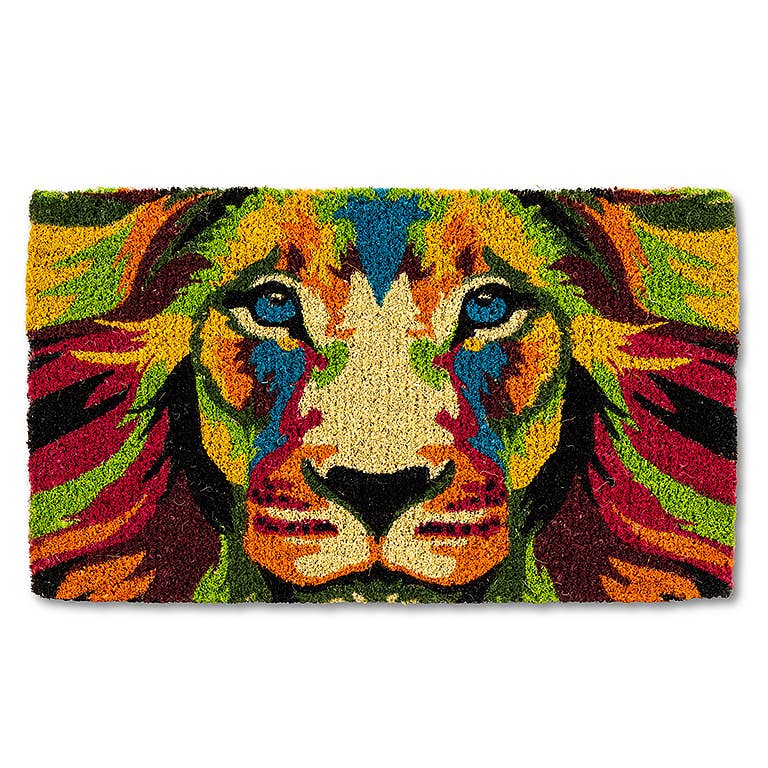 Abbott - Abstract Lion Face Doormat-18x30"L-3182 by Abbott