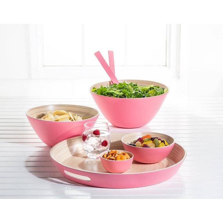 Abbott - Bamboo Salad Servers-Pink-12"L by Abbott
