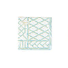 Bamboo Screen Robin's Egg Paper Linen Cocktail Napkins - 15 Per Pack by Caspari