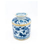 Blue & White Peony Blossom Tissue Box