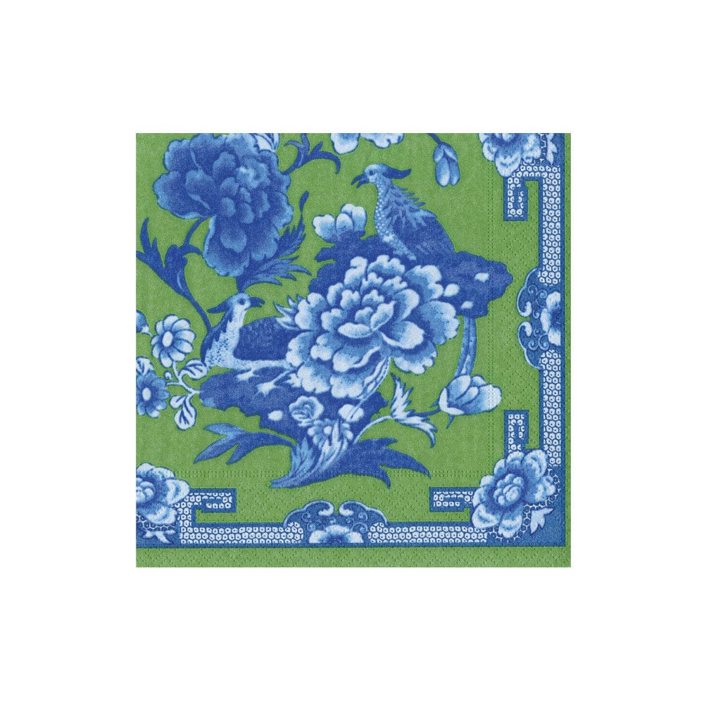 Blue and Green Cocktail Napkins - 20 Per Pack by Caspari