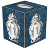 Blue and White Ginger Jar Tissue Box Cover by Marye-Kelley