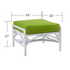 Chippendale Outdoor Patio Ottoman by David Francis Furniture
