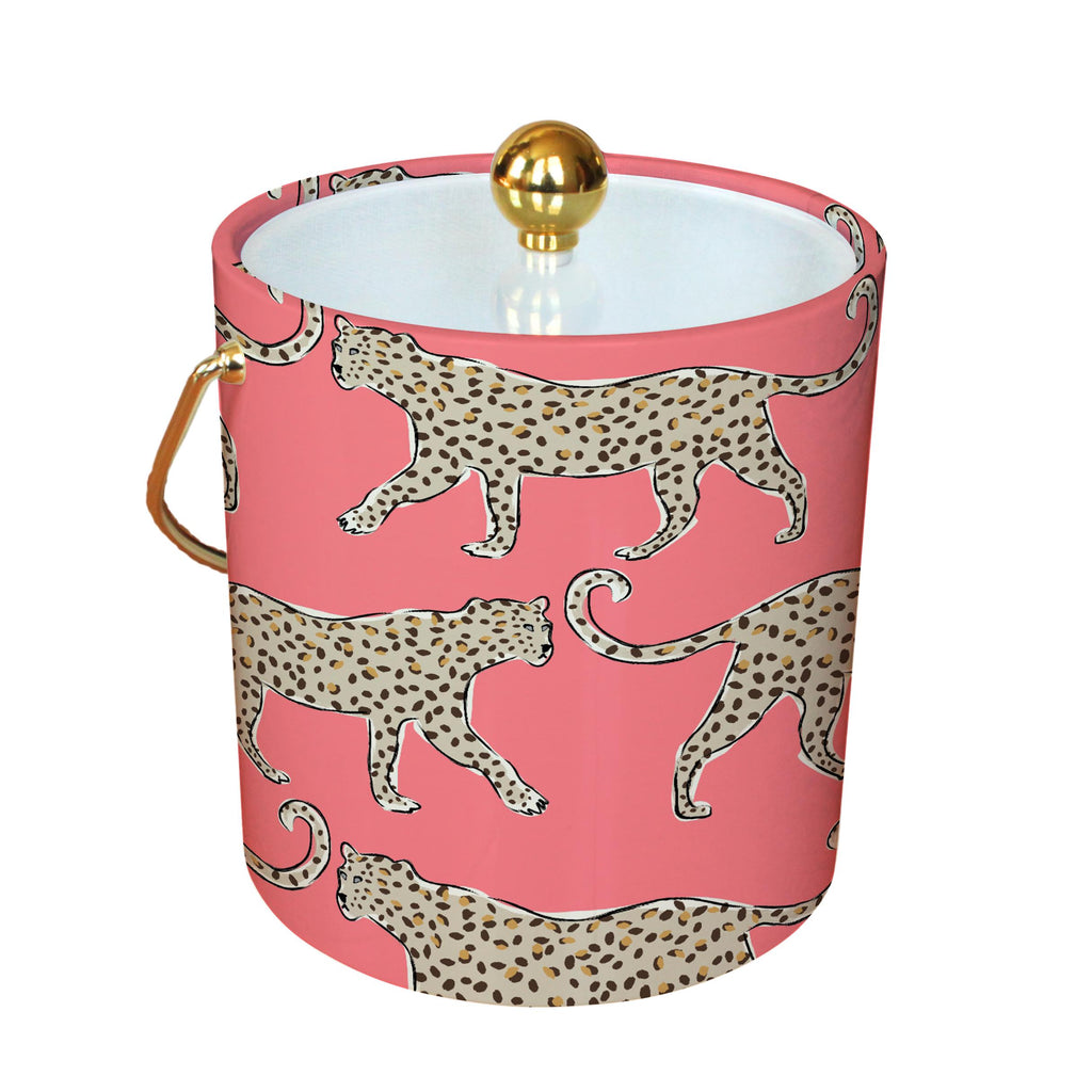 Clairebella - Ice Bucket - Animal/Jungle: Leopard Coral by Clairebella