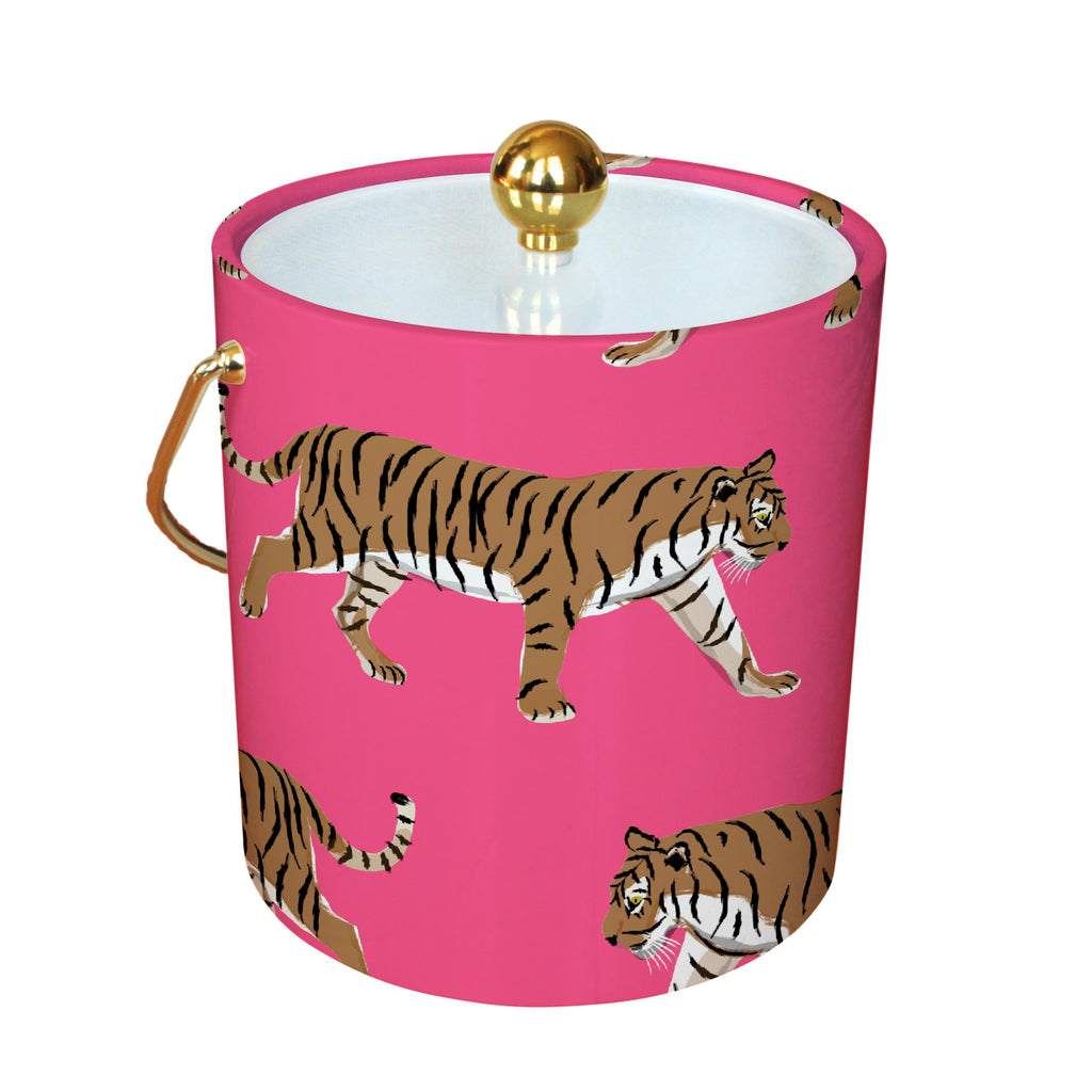 Clairebella - Ice Bucket - Animal/Jungle: Tiger Pink by Clairebella