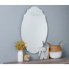 Elongated Cartouche-Form 36" x 24" Wall Mirror with Beveled Edge by Cooper Classics