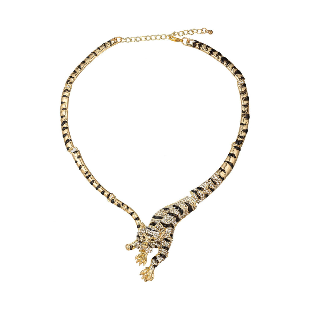 Eye Candy Los Angeles - Jumping Leopard Collar necklace by Eye Candy Los Angeles