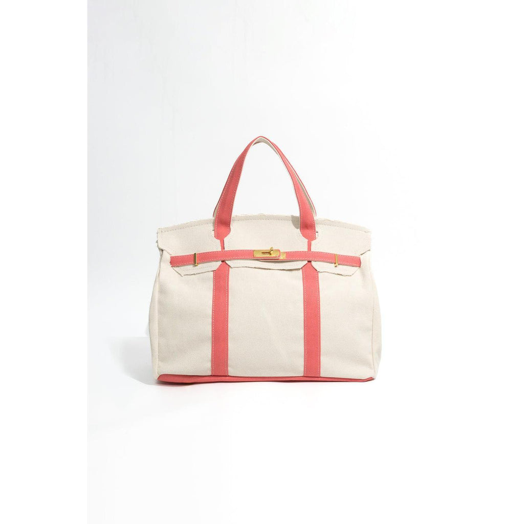 Familywear - Handmade Premium Cotton Canvas Boatkin Boat Bag (Preorder): Pink by Familywear