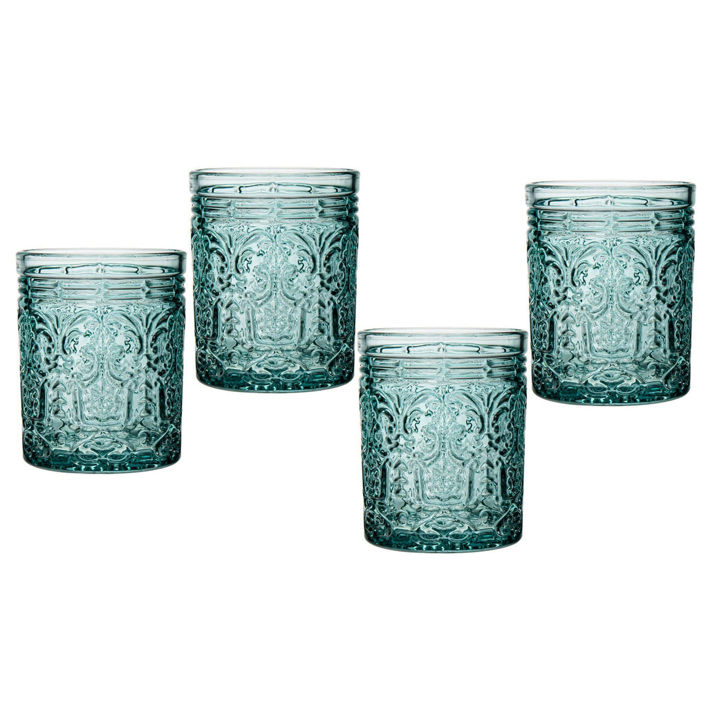 Godinger - Set of Four Jax Drinkware Sets - Multi colors/styles avail: Seafoam / DOF by Godinger