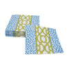 Knots and Spots Blue & Green Cocktail Napkins - 20 Per Pack by Caspari