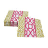 Knots and Spots Pink & Green Cocktail Napkins - 20 Per Pack by Caspari