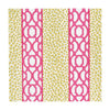 Knots and Spots Pink & Green Cocktail Napkins - 20 Per Pack by Caspari