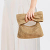 Little Trendy - Bow straw handbag small bag clutch bag women's handbag: Brown by Little Trendy