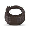 Little Trendy - Womens' Woven bag horn knotted handbag Top Handle Bag: Grass green by Little Trendy