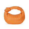 Little Trendy - Womens' Woven bag horn knotted handbag Top Handle Bag: Orange by Little Trendy