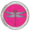 Marye-Kelley - Dragonfly on Fuchsia Linen by Marye-Kelley