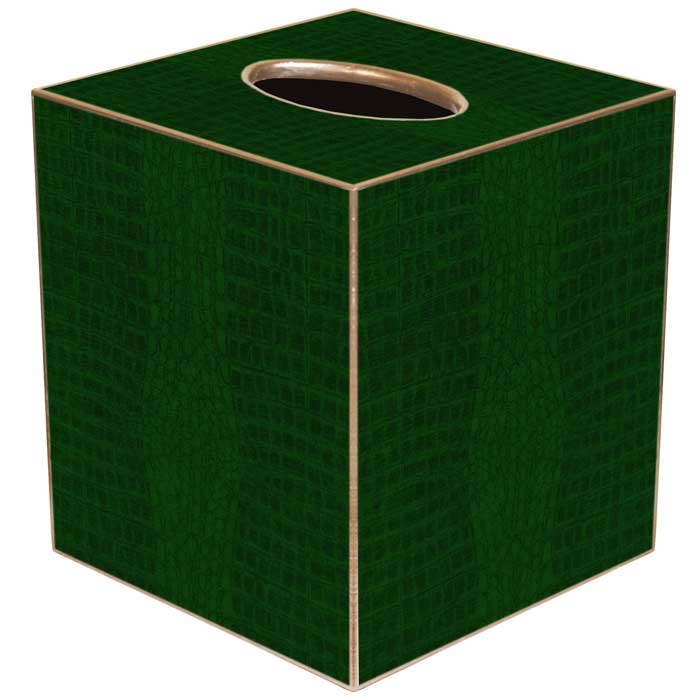 Marye-Kelley - Green Crock Tissue Box Cover by Marye-Kelley