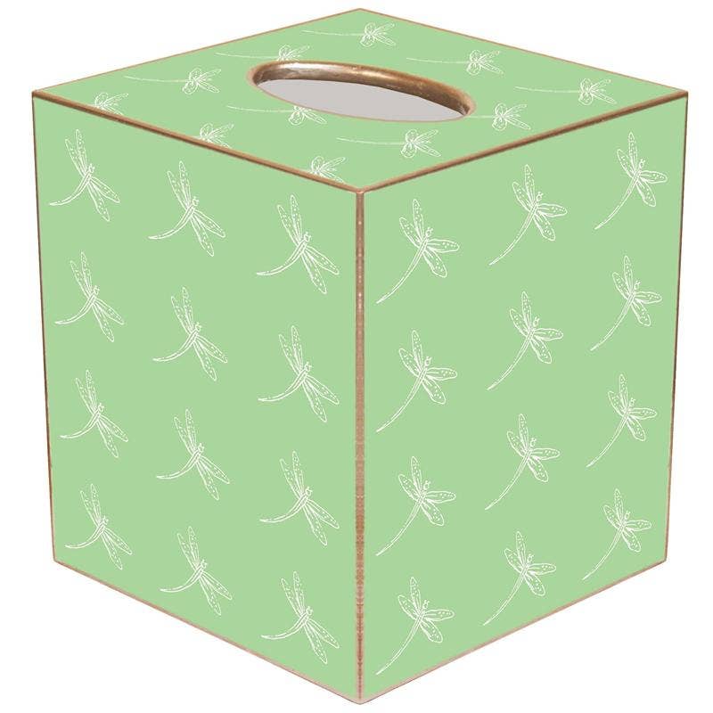 Marye-Kelley - Green Dragonfly Tissue Box Cover by Marye-Kelley