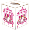 Marye-Kelley - TB6628-Staffordshire Chic Pink Tissue Box: Paper Mache by Marye-Kelley