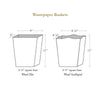 Marye-Kelley - WB2659-Navy Fret Pattern Wastepaper Basket by Marye-Kelley