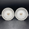 Pair of 'Catherine the Great' Armorial Reticulated Plates, ca. 1785, 7.5" DIA by Room Tonic