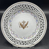 Pair of 'Catherine the Great' Armorial Reticulated Plates, ca. 1785, 7.5" DIA by Room Tonic