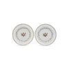 Pair of 'Catherine the Great' Armorial Reticulated Plates, ca. 1785, 7.5" DIA by Room Tonic