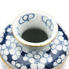 Round Tissue Holder | Blue and White Cherry Blossom Porcelain Tissue Box by Dessau Home