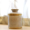 Round Tissue Holder | White Crackle Glaze Porcelain Tissue Box