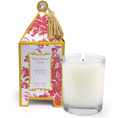 Seda France Candles - Grapefruit du Soleil Classic Toile Pagoda Candle by Seda France Candles