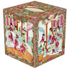 Marye-Kelley - TB6825-Rose Medallion on People Tissue Box Cover: Paper Mache by Marye-Kelley