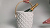 Hampton Faux Bamboo Fretwork Ice Bucket with Bamboo Handle