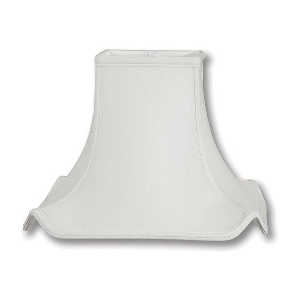 10" White Pagoda Style Tissue Shantung Shade by B&P Lamp Supply