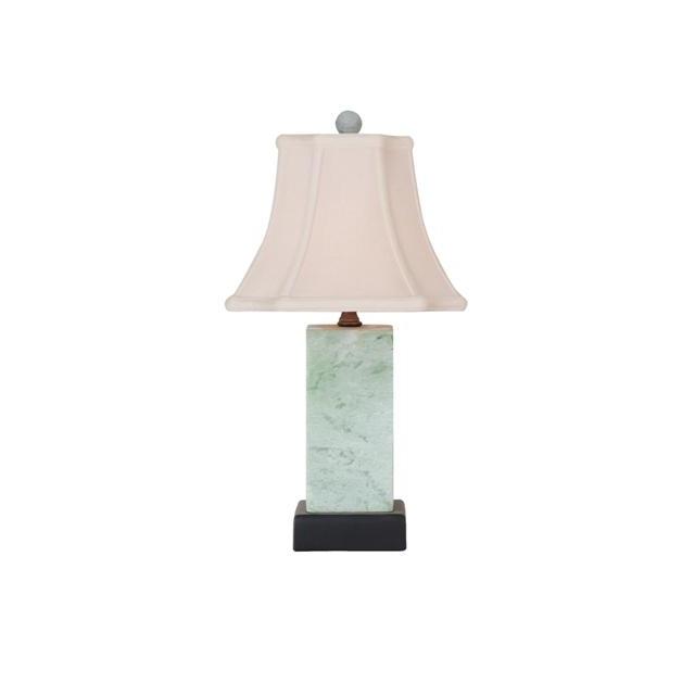 16" Mini Green Jade Table Lamp by East Enterprises