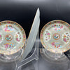 19th C. Chinese Export Canton Famille Rose Medallion 8" Inch Lunch Plates (Set of 3) by Room Tonic