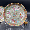 19th C. Chinese Export Canton Famille Rose Medallion 8" Inch Lunch Plates (Set of 3) by Room Tonic
